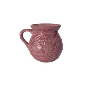 Jarrito Fondo Rosa Con Rosa Mik