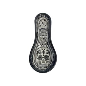 Reposa Cuchara Craneo Blanco Y Negro