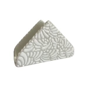 Servilletero Fondo Blanco Con Blanco Mik