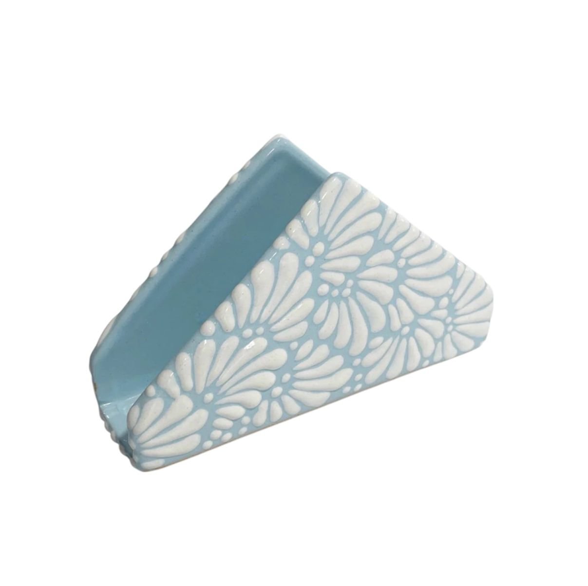 Servilletero Fondo Baby Azul Con Blanco Mik