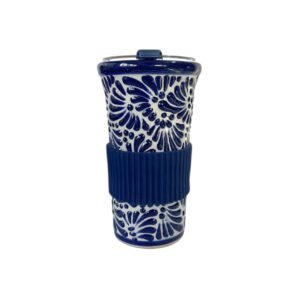 Termo Pro Banda Plastica Fondo Blanco Con Azul Mik