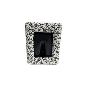 Porta Retrato Fondo Negro Con Blanco Mik