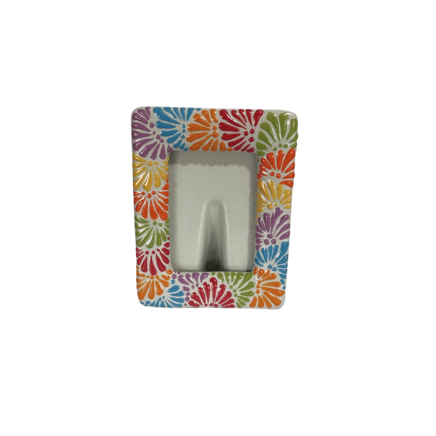 Porta Retrato Fondo Rosa Con Blanco Mik