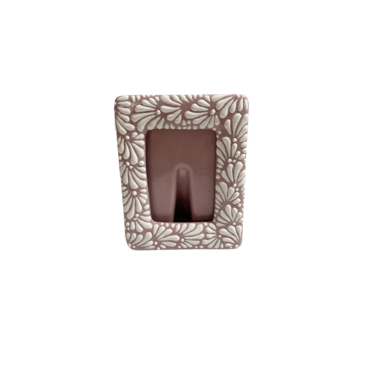 Porta Retrato Fondo Rosa Con Blanco Mik