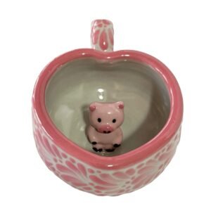 Taza Animalito Fondo Tradicional Con Rosa Mik