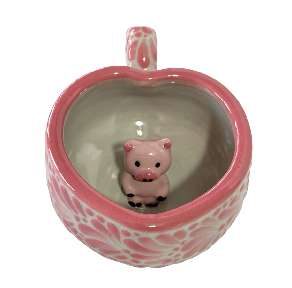 Taza Animalito Fondo Tradicional Con Rosa Mik