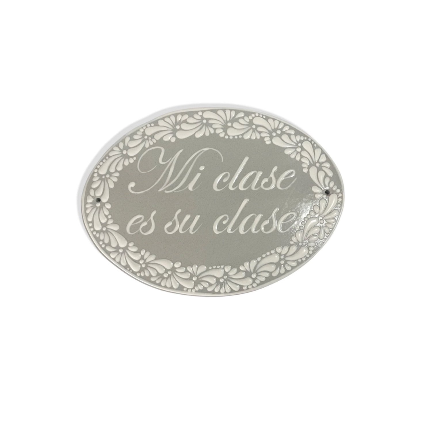 Placa Exterior De Casa Fondo Tradiconal Con Blanco