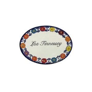 Placa Exterior De Casa Flores De Color