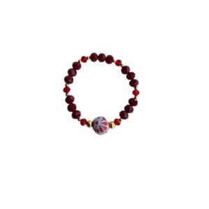 Pulsera Cristal Rojo