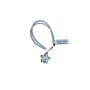 Pulsera Piedra Cristales Fondo Tradicional Con Blanco Cenefa