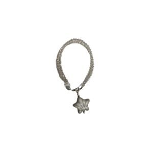 Pulsera Piedra Cristales Fondo Tradicional Con Blanco Cenefa