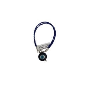 Pulsera Piedra Cristales Ojo Turco Azul