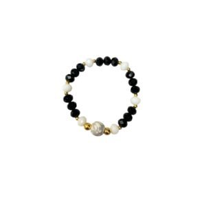 Pulsera Negra Con Azul