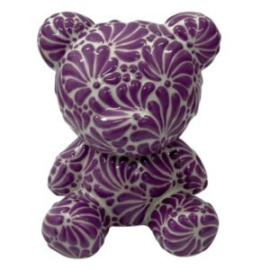 Alcancia Osito Fondo Tradicional Con Morado Mik