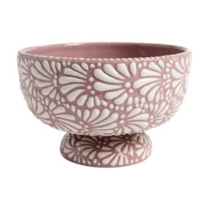 Base Floral Fondo Rosa Con Blanco Mik