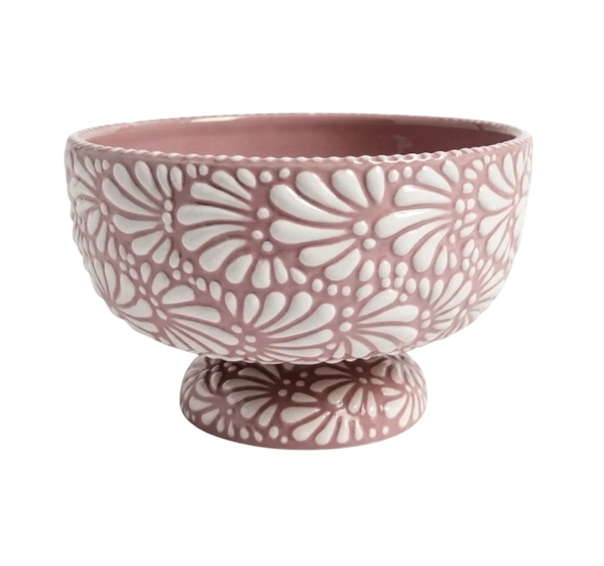 Base Floral Fondo Rosa Con Blanco Mik