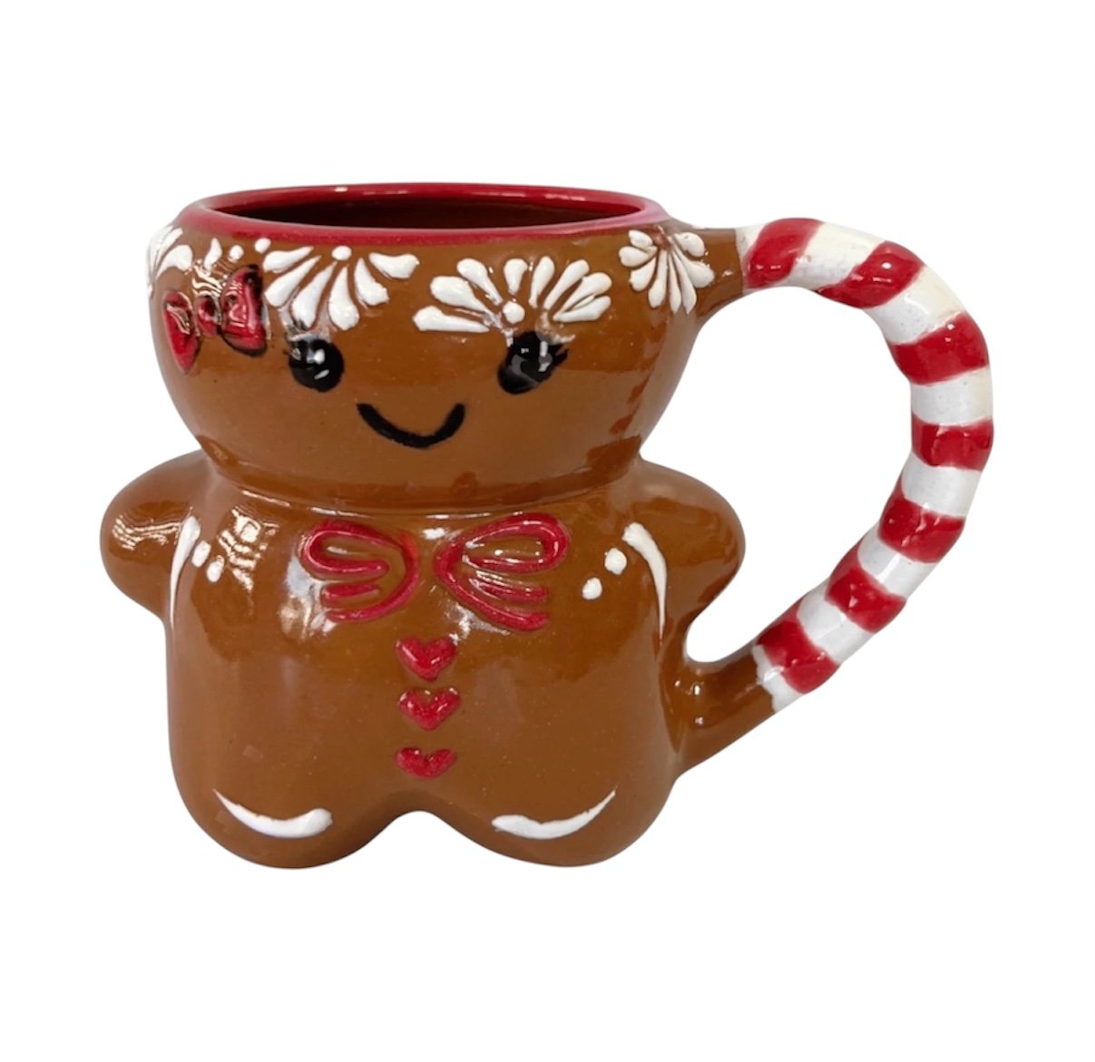 Taza Muñeco Jengibre Con Moño